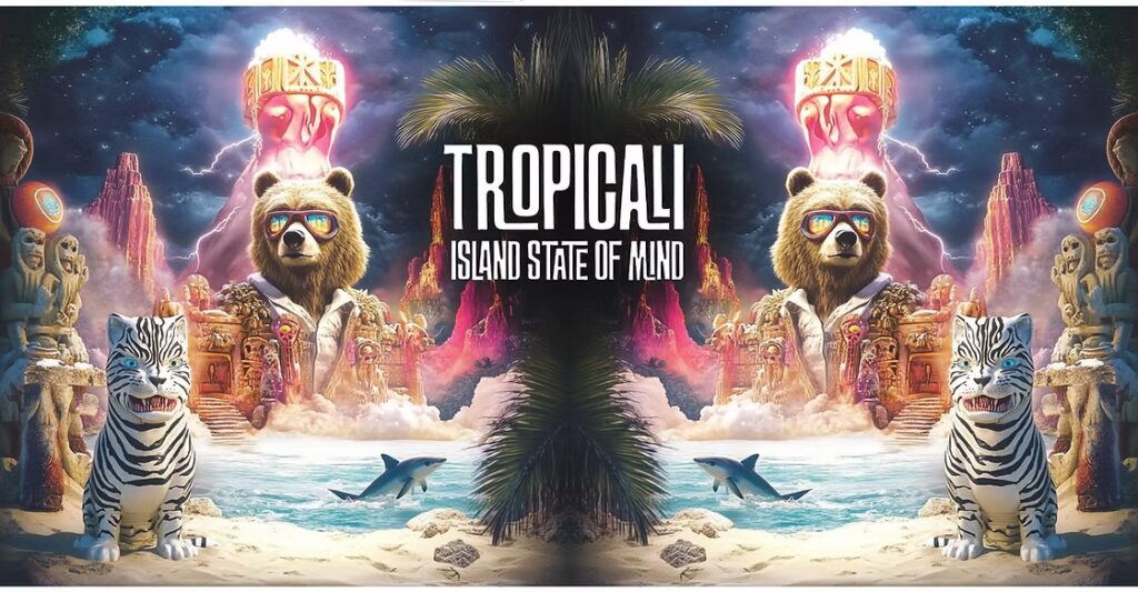 Tropicali Restaurant artwork with an Island State of Mind