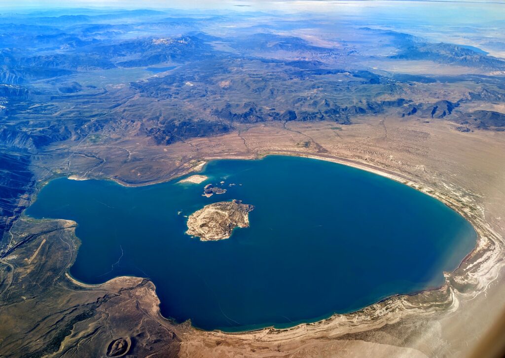 Aerial View of Mono Lake